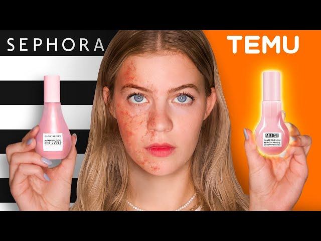 Testing ILLEGAL Skincare Dupes From Temu! *Preppy*