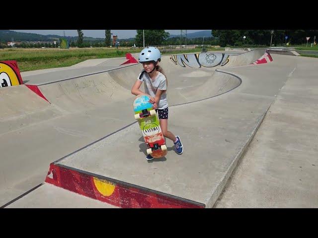 Exciting Young Skateboarder at the Skatepark