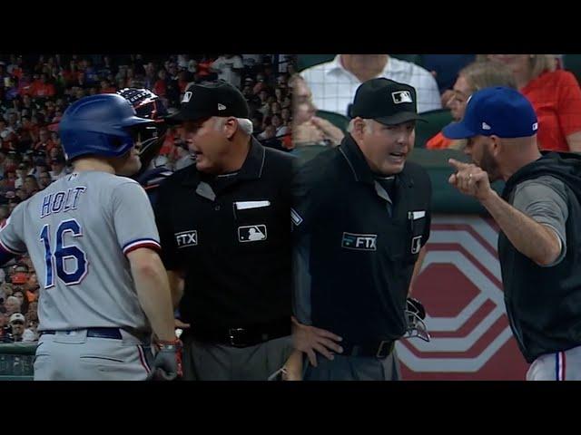 Holt, Woodward Both Get Ejected After Strikeout 7/25/21