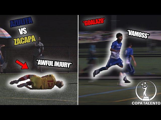 *HORRIBLE INJURY* REIGNING CHAMPS! AZULITA VS ZACAPA JR | COPA TALENTO SOCCER HIGHLIGHTS