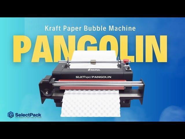 Kraft Paper Bubble Machine Pangolin - How to Use | SelectPack