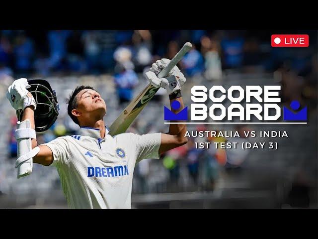 Scoreboard | AUSvIND | 1st Test Day 3 | #cricket #AUSvIND #BGT #TestCricket