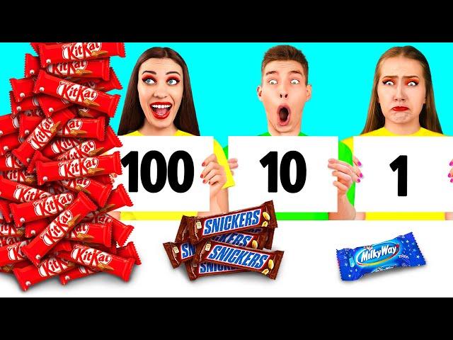 100 Слоев Еды Челлендж | Вкусные Рецепты от RaPaPa Challenge