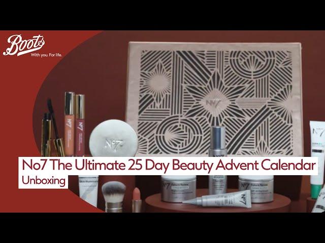 No7 The Ultimate 25 Day Beauty Advent Calendar Unboxing | Christmas | Boots UK