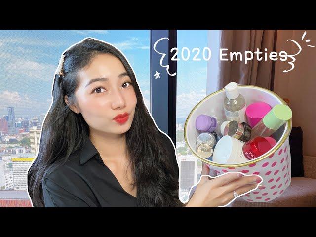 PRODUCT EMPTIES 2020 | Will I Repurchase? Non-Sponsored BRUTALLY Honest Review | 爱用护肤品一年用完的空瓶记!