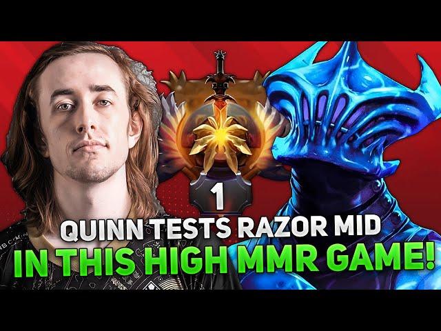 QUINN TESTS RAZOR MID in THIS HIGH MMR GAME!