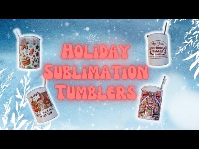 Holiday Sublimation Tumblers Feat PYD Life Cups I Period Six Designs