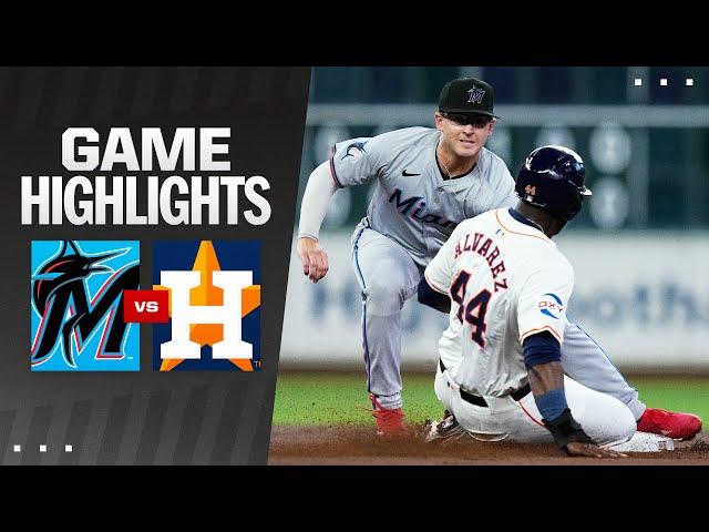 Marlins vs. Astros Game Highlights (7/10/24) | MLB Highlights