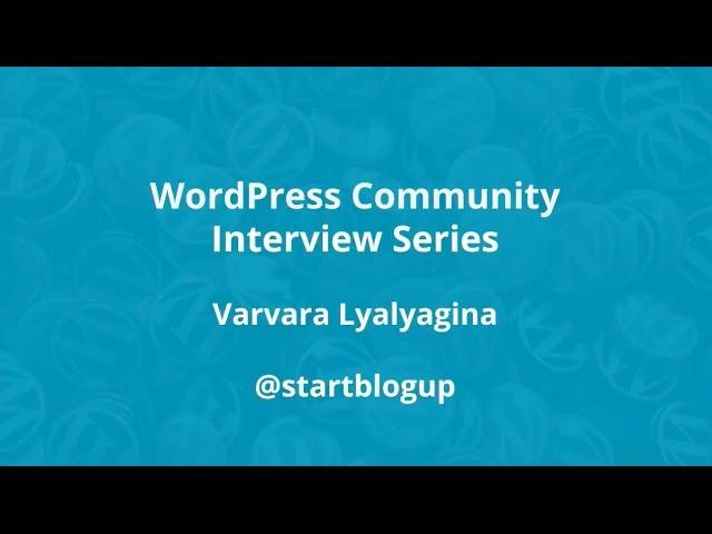 Interview for WordPress.TV