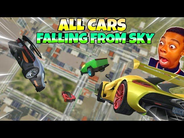 All cars falling from sky||Extreme car driving simulator||