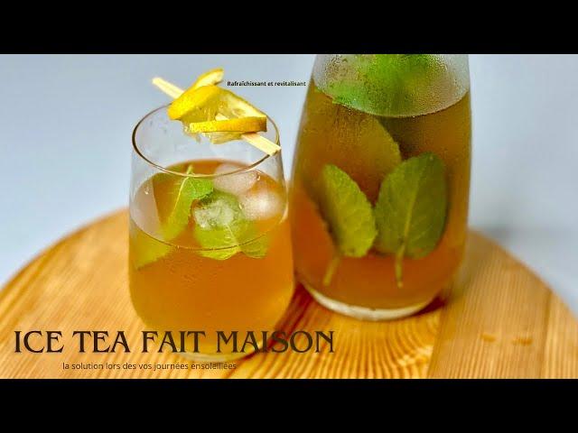 Comment faire l’ice tea maison %citron avec seulement 3 ingrédients!Revitalisant et rafraîchissant!