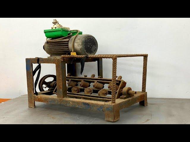 Restoration Of Construction Iron Straightening Bending Machine // Complete Amazing Restoration