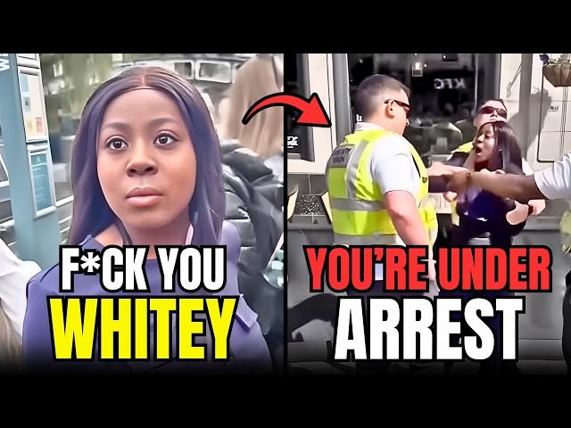 Pyscho Woman Throws Food At Man's Girlfriend & Gets INSTANT KARMA