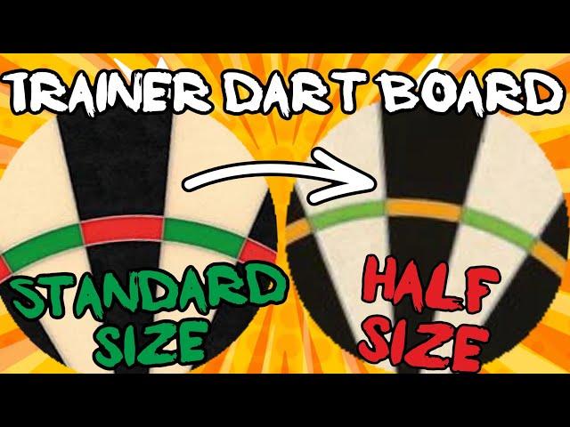 Training Dart Board With Half Size Doubles And Trebles