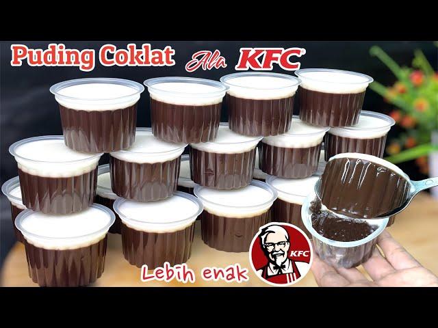 LEBIH ENAK‼️ BOCOR RESEP PUDING COKLAT ALA KFC | NYOKLAT BANGET,LUMER DAN PECAH DI MULUT