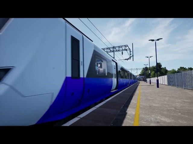 Elizabeth Line 345013 departs Southall