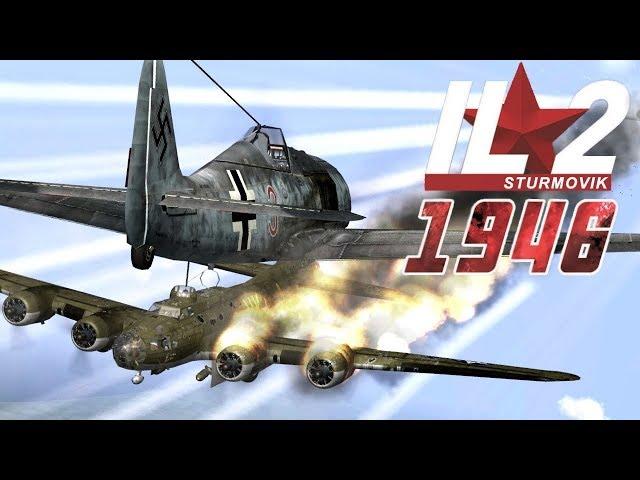 IL-2 1946: B-17 Combat Wings attacked by Luftwaffe Fighters