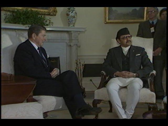 President Reagan's Meetings with King Birendra of Nepal on December 7, 1983