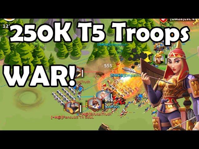 T5 250K Trained + KvK War! Rallies on Going! | Rise of Kingdoms