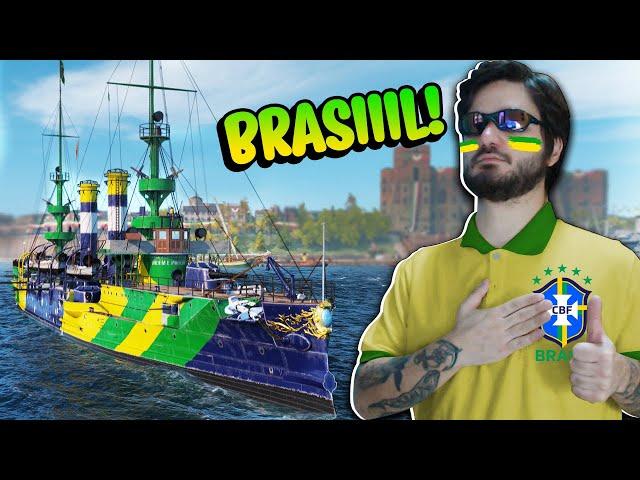 COMO SERIA UM BRASILEIRO NO MEIO DE UMA TRETA DE NAVIOS? - World of Warships