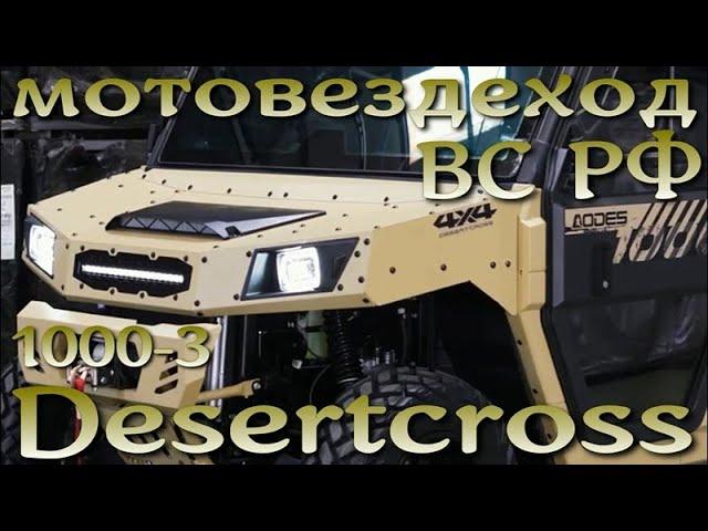 Китайские мотовездеходы в армии РФ: Desertcross 1000-3