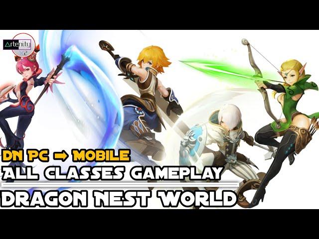 Dragon Nest World: All Classes Gameplay [MMORPG Mobile on Android/iOS]