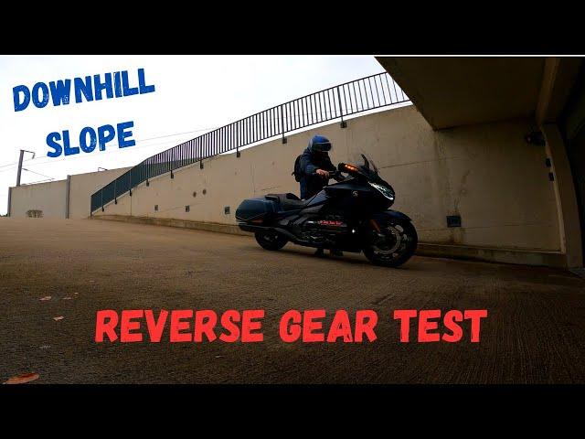 Testing the Honda Gold Wing's REVERSE GEAR on a DESCENT