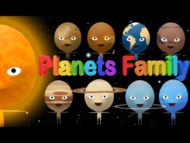  Planets Family     Solar System | Planets Song | Nursery Rhymes Songs for Kids