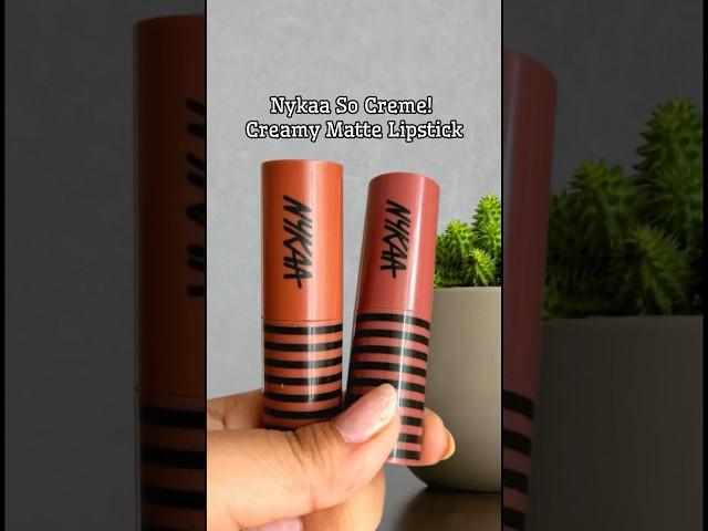 Brown Lipsticks for Indian Skin Swatched - Nykaa So Creme! Creamy Matte Lipstick