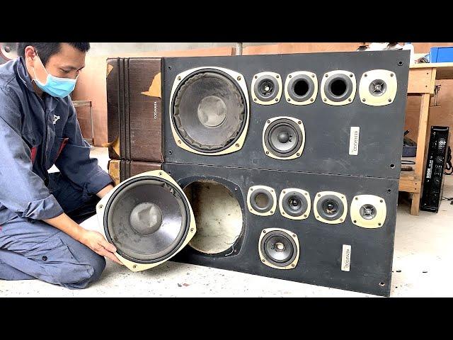 KENWOOD speaker system restoration // The best restoration you've ever seen