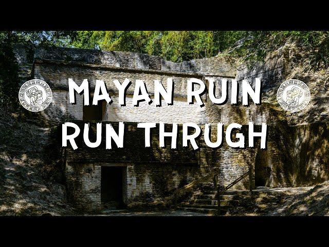 Run Through Mayan Ruin Cahal Pech Lost City