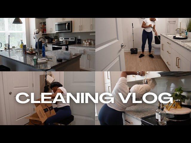 CLEAN WITH ME | speed cleaning motivation, organizing kitchen + bathroom