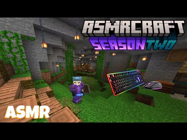 ASMR Gaming: ASMRcraft EP.2 | New HOUSE TOUR! (Whispering, Keyboard Sounds)