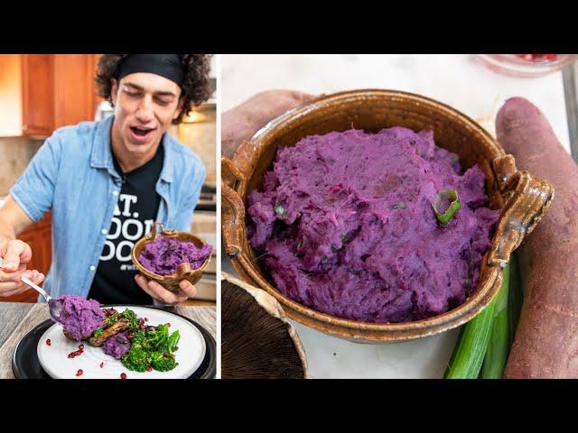 Purple Mashed Potatoes AMAZING VEGAN RECIPE