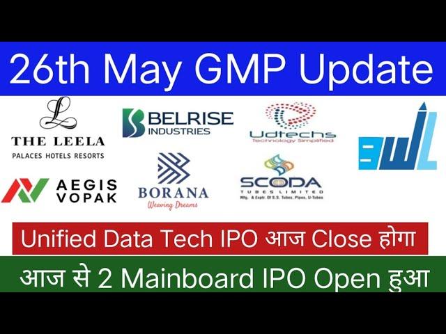 Belrise Industries IPO | Leela Hotels IPO | Aegis Vopak Terminal IPO | Unified Data Tech IPO |