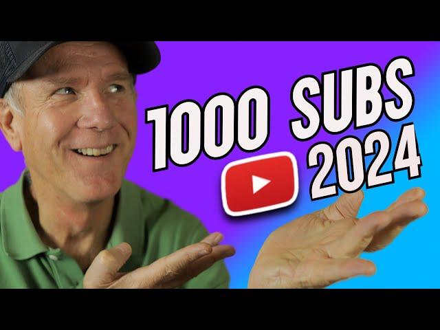 How To Get Your First 1000 Subscribers FAST On YouTube In 2024