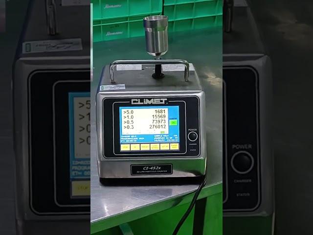 Particle Count Test - Cleanroom Validation DOP Test Mechanical Engineering