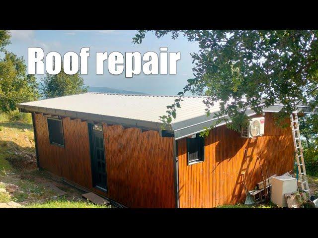 Roof repair in light construction wood