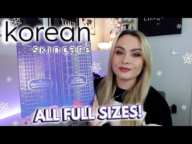 KOREAN SKINCARE ADVENT CALENDAR 2024 UNBOXING | ALL FULL SIZES!   MISS BOUX