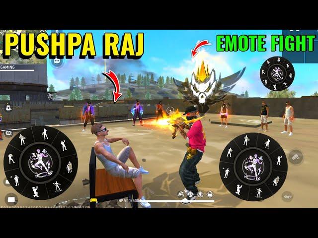 Free Fire Emote Fight On Factory Roof  Adam vs Hip Hop PUSHPA Emote Fight  Garena Free Fire 