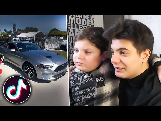 მანქანა მაჩუქეს?! TIKTOK REACT დათუნასთან 