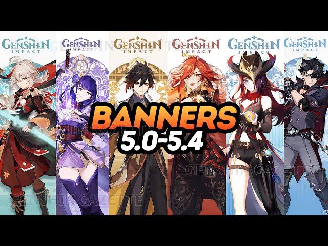 NEWS! 5.0 - 5.4 UPDATED BANNER ROADMAP! (Zhongli, Wriothesley, Kazuha) - Genshin Impact