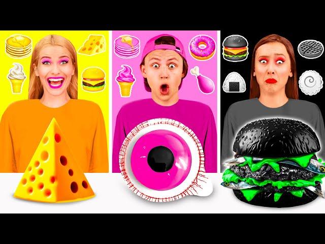 Food of The Same Colors Challenge | Funny Food War by PaRaRa Challenge