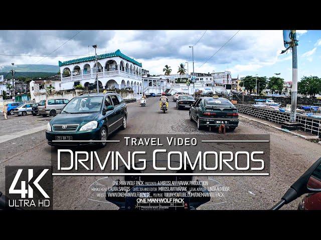 【4K 60fps】 2 ½ HOUR RELAXATION FILM: ️ «Driving in The Comoros (Africa)» Ultra HD  UHD AmbientTV