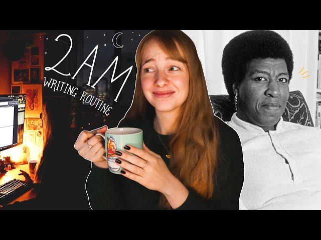 I tried Octavia E. Butler's 2AM writing routine ️