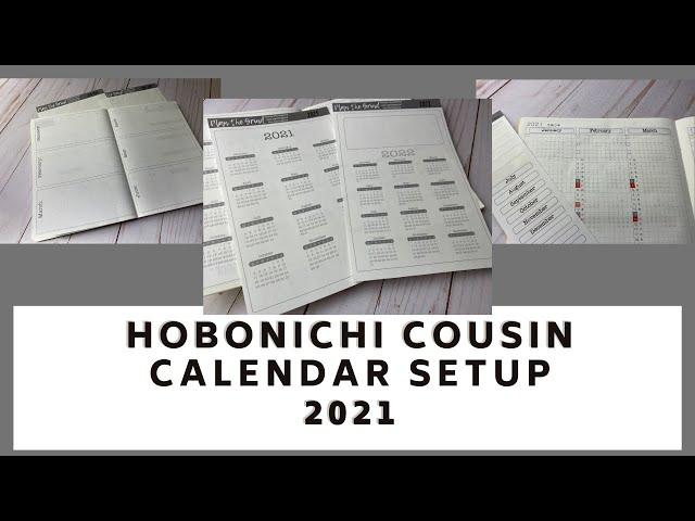 Hobonichi Cousin 2021 Functional Planning Setup | Calendar Pages