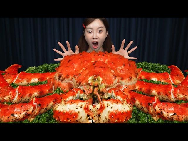 [Mukbang ASMR] Giant King Crab  with Korean Convenience Store Jjapaghetti Seafood Ramen Ssoyoung