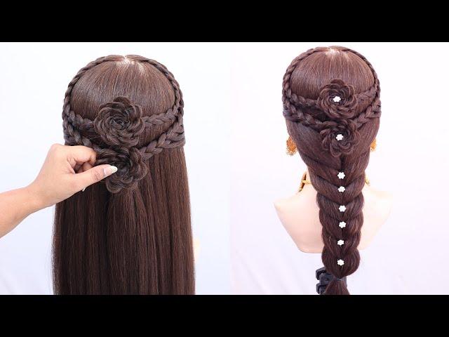 Very Stylish Ponytail Hairstyle Design | Beautiful Hairstyle For Long Hair | Hair Style