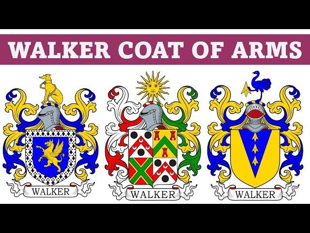 Walker Coat of Arms & Family Crest - Symbols, Bearers, History