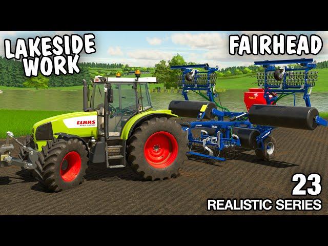RIPPING OUT GRASS TO PLANT GRASS? | Let's Play Fairhead Realistic FS22- Episode 23